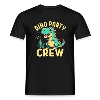 Décorations de fête de dinosaures - T-shirt homme - noir - Devant - AI Model Male 178 light (178cm)