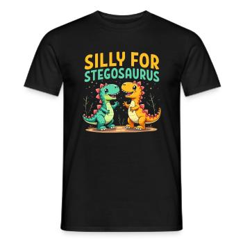 Décorations de fête de dinosaures - T-shirt homme - noir - Devant - AI Model Male 178 light (178cm)
