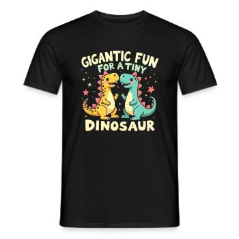 Décorations de fête de dinosaures - T-shirt homme - noir - Devant - AI Model Male 178 light (178cm)