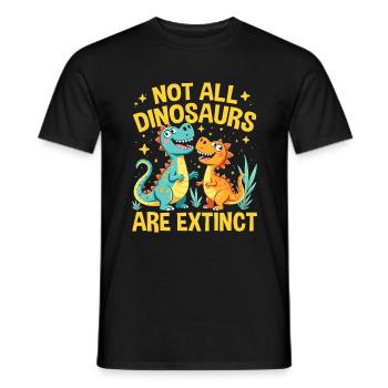 Décorations de fête de dinosaures - T-shirt homme - noir - Devant - AI Model Male 178 light (178cm)