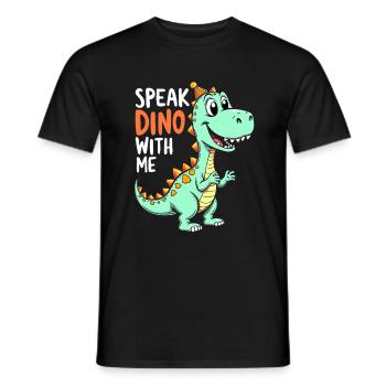 Décorations de fête de dinosaures - T-shirt homme - noir - Devant - AI Model Male 178 light (178cm)