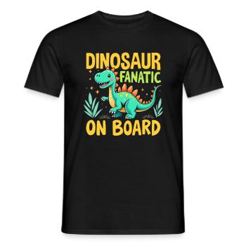 Décorations de fête de dinosaures - T-shirt homme - noir - Devant - AI Model Male 178 light (178cm)