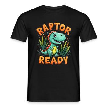 Décorations de fête de dinosaures - T-shirt homme - noir - Devant - AI Model Male 178 light (178cm)