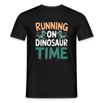 Décorations de fête de dinosaures - T-shirt homme - noir - Devant - AI Model Male 178 light (178cm)