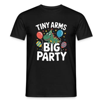Décorations de fête de dinosaures - T-shirt homme - noir - Devant - AI Model Male 178 light (178cm)