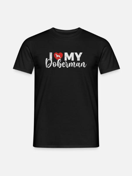 Cadeaux Doberman - T-shirt homme - noir