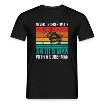 Cadeaux Doberman - T-shirt homme - noir - Devant - AI Model Male 178 light (178cm)