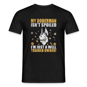 Cadeaux Doberman - T-shirt homme - noir - Devant - AI Model Male 178 light (178cm)