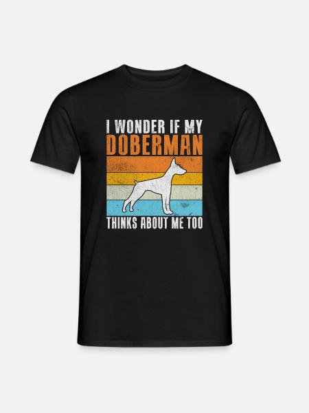 Doberman Gifts - Men's T-Shirt - black