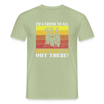 Doberman Gifts - Männer T-Shirt - Sage - Vorne - AI Model Male 178 light (178cm)