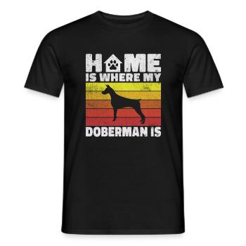 Cadeaux Doberman - T-shirt homme - noir - Devant - AI Model Male 178 light (178cm)