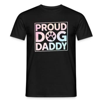 Dog Dad Gifts for Men - Männer T-Shirt - Schwarz - Vorne - AI Model Male 178 light (178cm)
