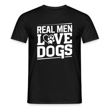 Dog Dad Gifts for Men - Männer T-Shirt - Schwarz - Vorne - AI Model Male 178 light (178cm)