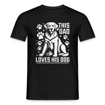 Dog Dad Gifts for Men - Männer T-Shirt - Schwarz - Vorne - AI Model Male 178 light (178cm)