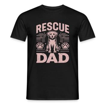Dog Dad Gifts for Men - Männer T-Shirt - Schwarz - Vorne - AI Model Male 178 light (178cm)