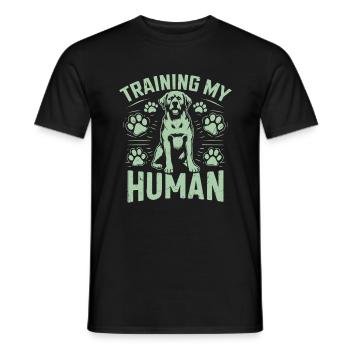 Dog Dad Gifts for Men - Männer T-Shirt - Schwarz - Vorne - AI Model Male 178 light (178cm)