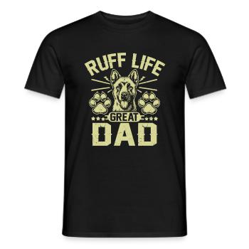 Dog Dad Gifts for Men - Männer T-Shirt - Schwarz - Vorne - AI Model Male 178 light (178cm)