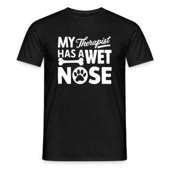 Dog Dad Gifts for Men - Männer T-Shirt - Schwarz - Vorne - AI Model Male 178 light (178cm)