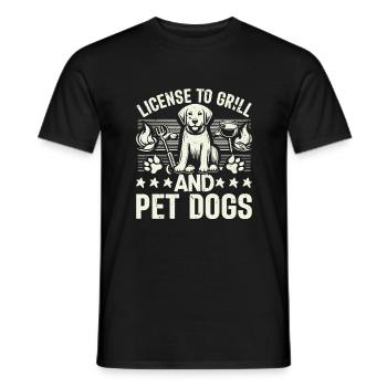 Dog Dad Gifts for Men - Männer T-Shirt - Schwarz - Vorne - AI Model Male 178 light (178cm)