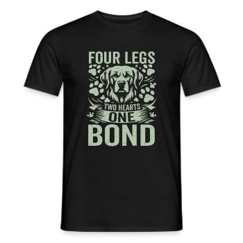 Dog Dad Gifts for Men - Männer T-Shirt - Schwarz - Vorne - AI Model Male 178 light (178cm)