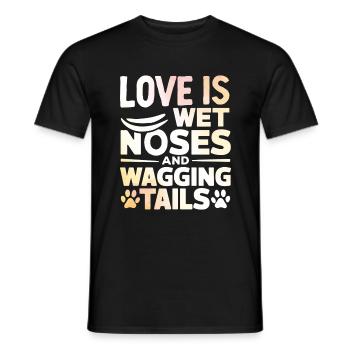 Dog Dad Gifts for Men - Männer T-Shirt - Schwarz - Vorne - AI Model Male 178 light (178cm)