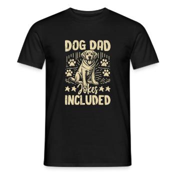 Dog Dad Gifts for Men - Männer T-Shirt - Schwarz - Vorne - AI Model Male 178 light (178cm)