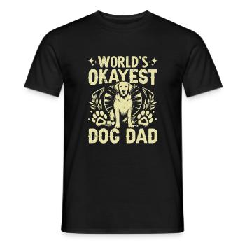 Dog Dad Gifts for Men - Männer T-Shirt - Schwarz - Vorne - AI Model Male 178 light (178cm)