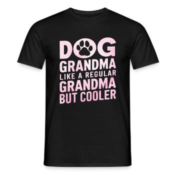 Cadeaux de grand-mère pour chien - T-shirt homme - noir - Devant - AI Model Male 178 light (178cm)