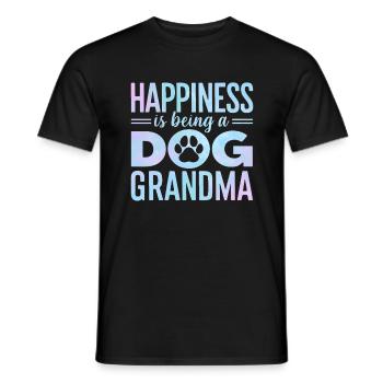 Cadeaux de grand-mère pour chien - T-shirt homme - noir - Devant - AI Model Male 178 light (178cm)
