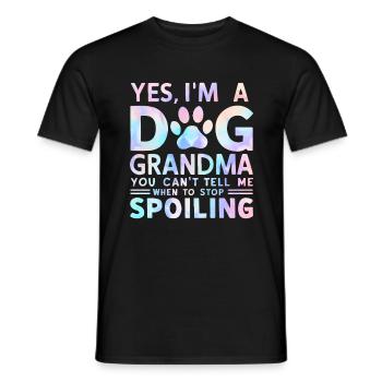 Cadeaux de grand-mère pour chien - T-shirt homme - noir - Devant - AI Model Male 178 light (178cm)