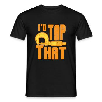 Cutting Machine Operator Father Husband - Men's T-Shirt - black - Front - AI Model Male 178 light (178cm)
