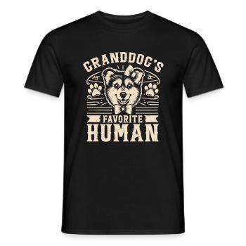 Cadeaux de grand-mère pour chien - T-shirt homme - noir - Devant - AI Model Male 178 light (178cm)