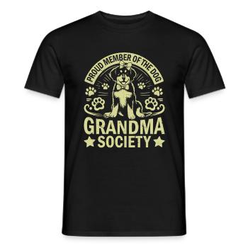 Cadeaux de grand-mère pour chien - T-shirt homme - noir - Devant - AI Model Male 178 light (178cm)