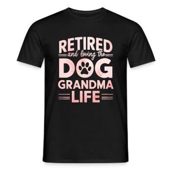 Cadeaux de grand-mère pour chien - T-shirt homme - noir - Devant - AI Model Male 178 light (178cm)