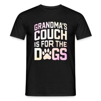 Cadeaux de grand-mère pour chien - T-shirt homme - noir - Devant - AI Model Male 178 light (178cm)