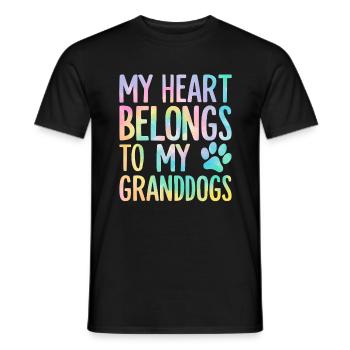 Cadeaux de grand-mère pour chien - T-shirt homme - noir - Devant - AI Model Male 178 light (178cm)