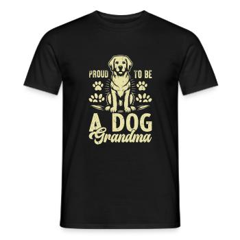 Cadeaux de grand-mère pour chien - T-shirt homme - noir - Devant - AI Model Male 178 light (178cm)
