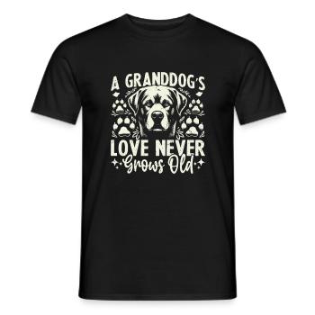 Cadeaux de grand-mère pour chien - T-shirt homme - noir - Devant - AI Model Male 178 light (178cm)