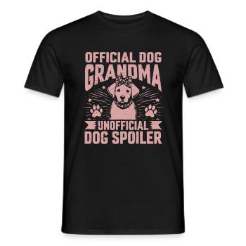 Cadeaux de grand-mère pour chien - T-shirt homme - noir - Devant - AI Model Male 178 light (178cm)