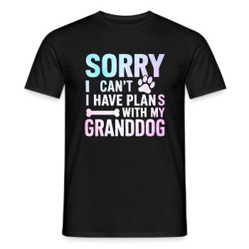 Cadeaux de grand-mère pour chien - T-shirt homme - noir - Devant - AI Model Male 178 light (178cm)