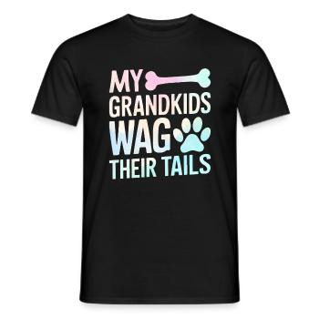 Cadeaux de grand-mère pour chien - T-shirt homme - noir - Devant - AI Model Male 178 light (178cm)