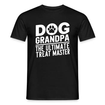Dog Grandpa Gifts - Men's T-Shirt - black - Front - AI Model Male 178 light (178cm)