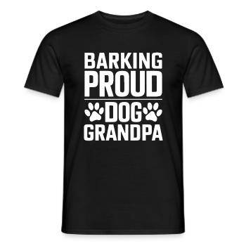 Cadeaux de grand-père chien - T-shirt homme - noir - Devant - AI Model Male 178 light (178cm)
