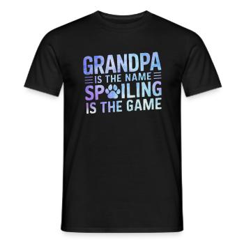 Cadeaux de grand-père chien - T-shirt homme - noir - Devant - AI Model Male 178 light (178cm)