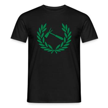 corona_premio_giardino - Men's T-Shirt - black - Front - AI Model Male 178 light (178cm)