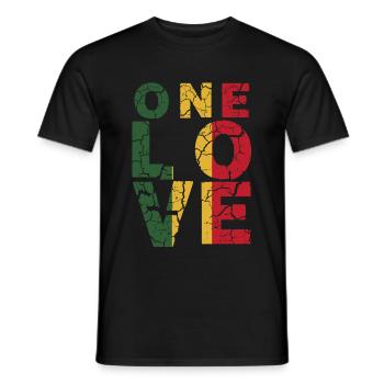 One Love - T-shirt homme - noir - Devant - AI Model Male 178 light (178cm)