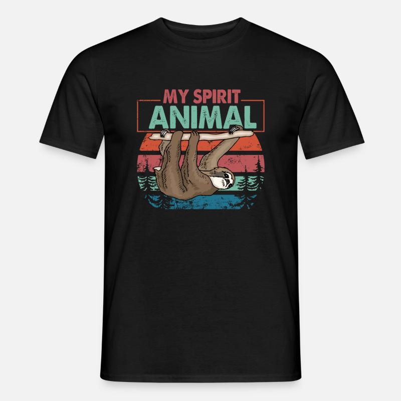 Mein Geistestier - Männer T-Shirt - Schwarz