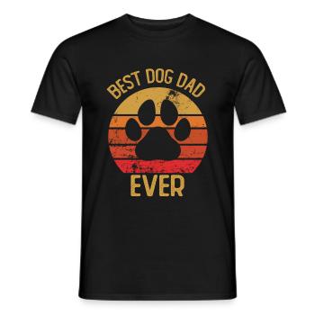 Bester Hundevater aller Zeiten - Männer T-Shirt - Schwarz - Vorne - AI Model Male 178 light (178cm)
