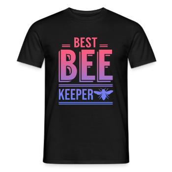 Meilleur apiculteur - T-shirt homme - noir - Devant - AI Model Male 178 light (178cm)