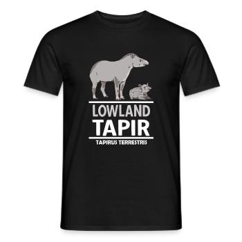 Lowland Tapire Animal Motif Tapir Family - Men's T-Shirt - black - Front - AI Model Male 178 light (178cm)